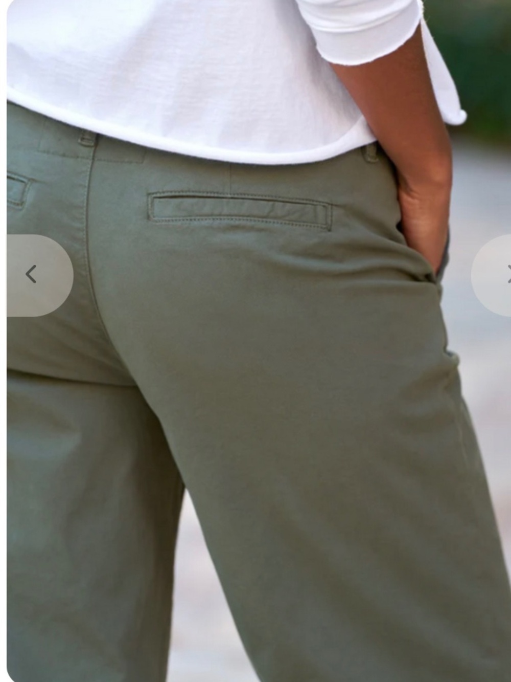 Frank & Eileen Westport Pant in Army Green  Size 12